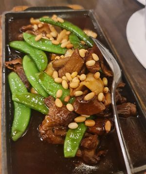 Teriyaki Brazil, King Oyster Hotplate ~ 3/02/22 at New Fut Kai Vegetarian 新佛界素食 in Central Singapore