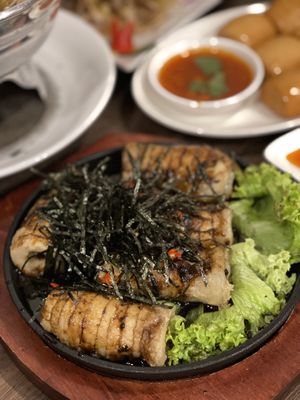 Seasonal menu - indo bbq sotong  at New Fut Kai Vegetarian 新佛界素食 in Central Singapore