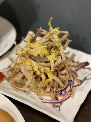 Seasonal menu - Japan gobo burdock  at New Fut Kai Vegetarian 新佛界素食 in Central Singapore