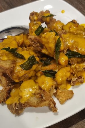 Pumpkin mushroom at New Fut Kai Vegetarian 新佛界素食 in Central Singapore