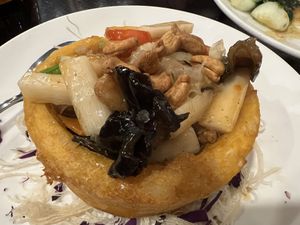 Potato ring 7/10  at New Fut Kai Vegetarian 新佛界素食 in Central Singapore
