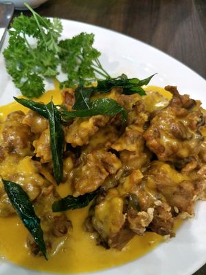 abolone pumpkin at New Fut Kai Vegetarian 新佛界素食 in Central Singapore