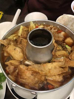 Herbal hot pot. Very good  at New Fut Kai Vegetarian 新佛界素食 in Central Singapore