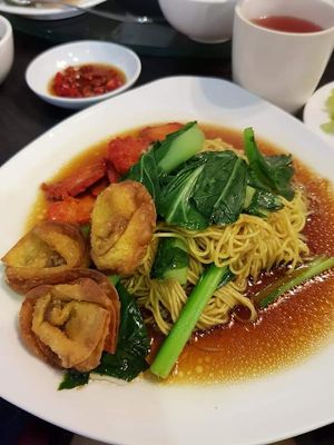 Wanton noodle ~ at New Fut Kai Vegetarian 新佛界素食 in Central Singapore