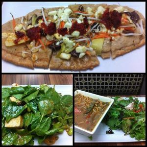 Pizza and salads at Coolgreens - Downtown in Oklahoma City
