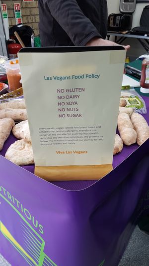 Our policy. at Las Vegans - Food Stall in South West London
