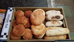 Gluten-free rolls and buns. at Las Vegans - Food Stall in South West London