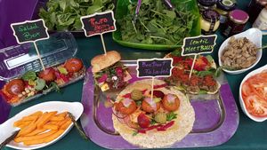 The whole selection. at Las Vegans - Food Stall in South West London