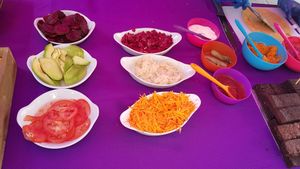 Ingredients at Las Vegans - Food Stall in South West London