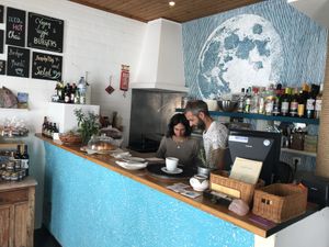 Inside at Café Luna in Odeceixe