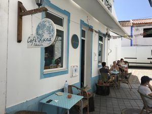Outside at Café Luna in Odeceixe