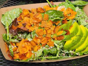 Caesar salad with avocado added at goodbeet in Ocean City