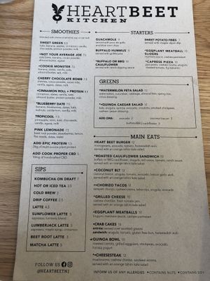 Weekday Lunch Menu at goodbeet in Ocean City