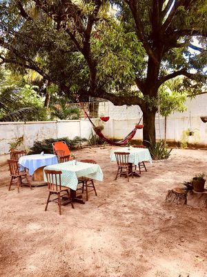 Outdoor area at Papoula in Joao Pessoa