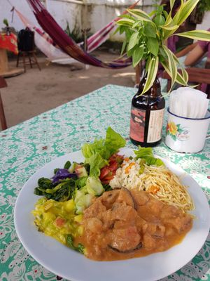 Estrogonofe de berinjela at Papoula in Joao Pessoa