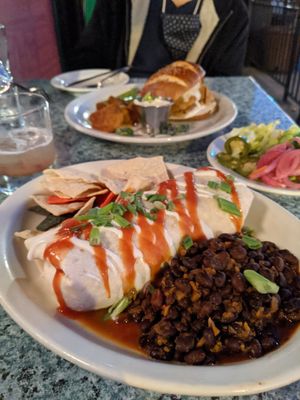 Impossible fajitarito at Betty's in Buffalo