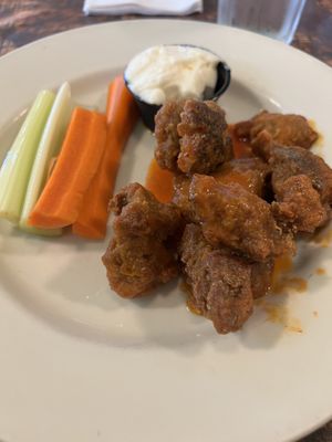 Vegan wyngz with vegan blue cheese  at Betty's in Buffalo