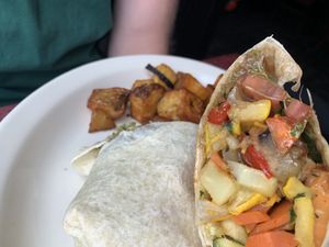 Veggie burrito   at Betty's in Buffalo