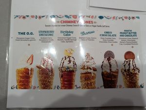 Menu V for vegan at Eva's Original Chimneys in Mississauga