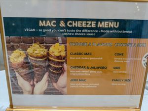 Vegan Mac and Cheese at Eva's Original Chimneys in Mississauga