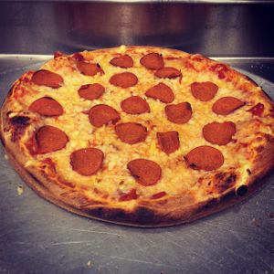 Pepperoni Pan Pizza! at Kustom Pizza & Subs in Wheaton