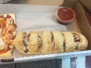 Pepperoni calzone  at Kustom Pizza & Subs in Wheaton