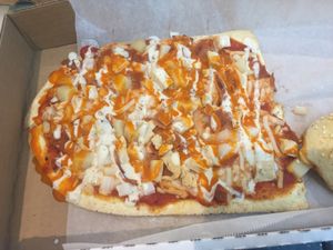 Buffalo bleu cheese pizza  at Kustom Pizza & Subs in Wheaton