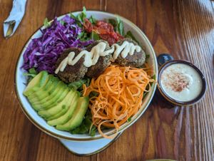 Falafel salad, very fresh #Veganuary at Vitali in Panama City