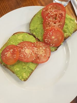 Avocado toast at Vitali in Panama City