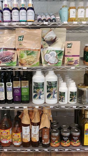 shop interior at Green Habit in Kerobokan