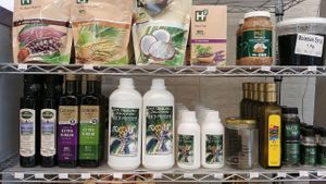 shop interior at Green Habit in Kerobokan