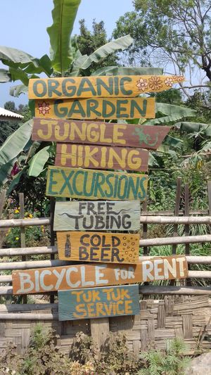 Tao guesthouse's signs at Tao Guesthouse in Kasi