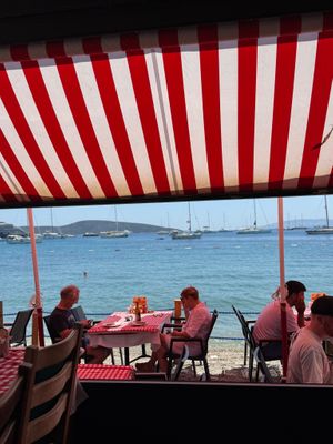 We had a delicious vegan pizza ! Great view and vibes.  at Arka Pizzeria in Bodrum