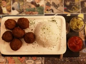 Lentil ballmeats at Barallocas in Pontevedra