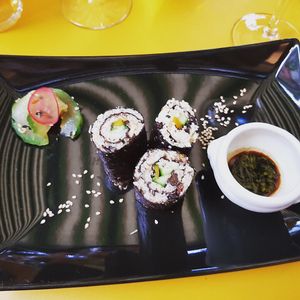 Cauliflower maki at Cafe Mutin in Geneva