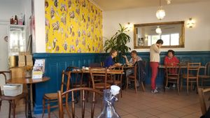 Inside at Cafe Mutin in Geneva