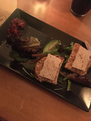 Faux gras at Cafe Mutin in Geneva