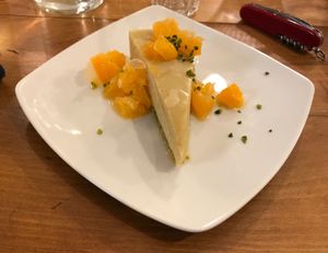 Raw cheezecake with avocado, perfect ! at Cafe Mutin in Geneva