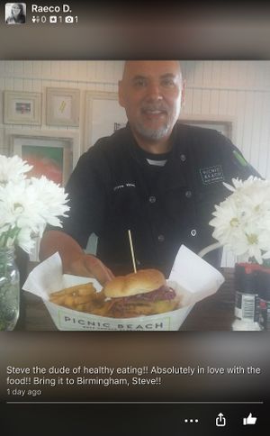The Vegan Chef at Picnic Beach in Gulf Shores