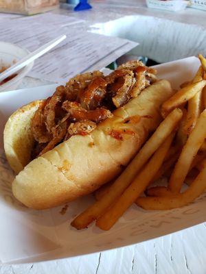 Beach dog at Picnic Beach in Gulf Shores