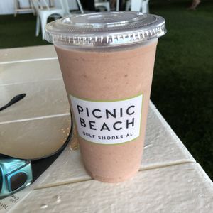 Pbj smoothie at Picnic Beach in Gulf Shores