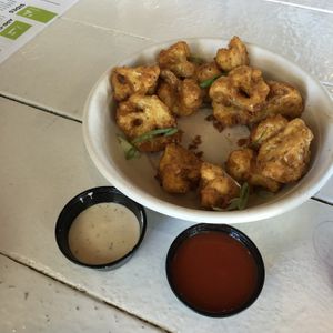 Buffalo cauliflower  at Picnic Beach in Gulf Shores