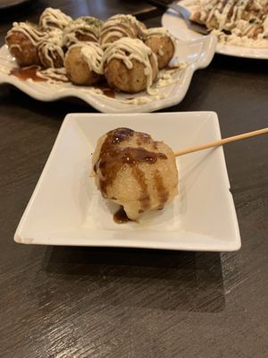 Rice cake cutlet at Matsuri in Osaka
