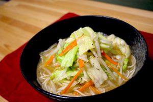 VEGAN RAMEN!!!
Enjoy Japanese food in vegan way!
The soup is based from vegetable, and taste so nice! at Matsuri in Osaka