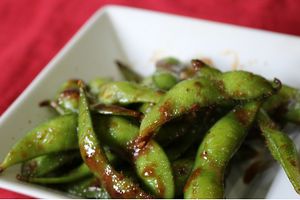 Grilled soybeans!! Enjoy the soybean matches with soy sauce!! at Matsuri in Osaka