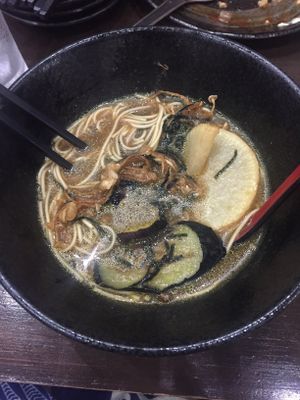 Curry ramen - very tasty!  at Matsuri in Osaka