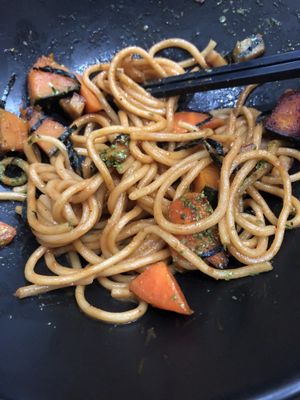 Vegan yakisoba at Matsuri in Osaka