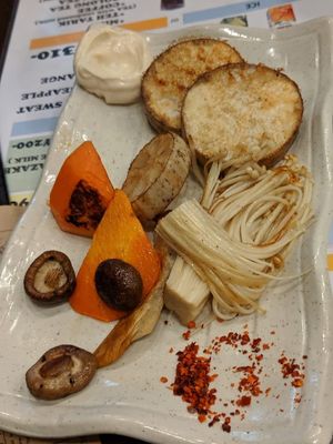 Grilles veggies! Awesome taste!! at Matsuri in Osaka