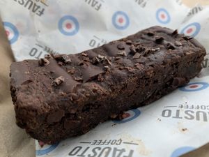Choc vegan brownie  at Fausto Coffee in Sunderland