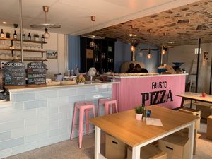 Pizza oven  at Fausto Coffee in Sunderland